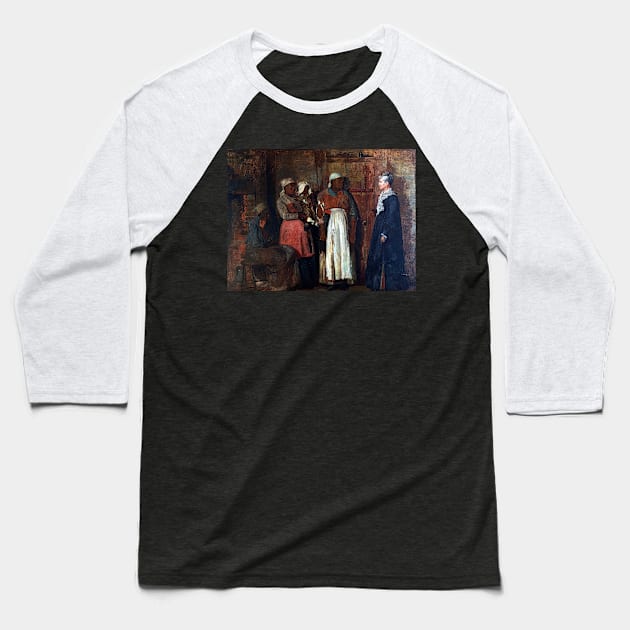 Winslow Homer A Visit from the Old Mistress Baseball T-Shirt by pdpress